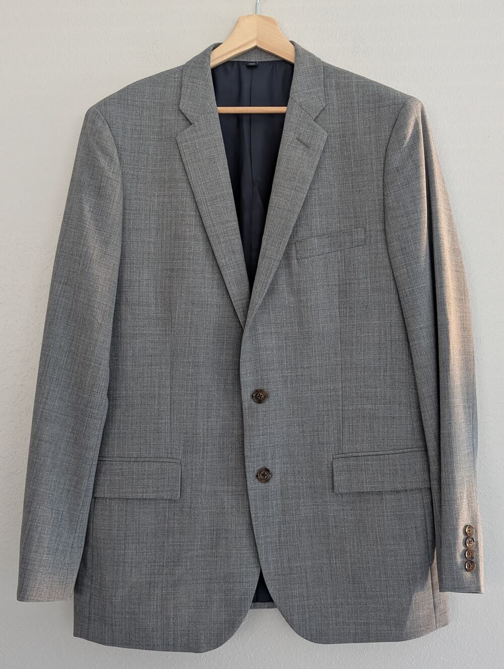 NWT J.Crew Thompson G6752 Slim Fit Gray Wool Suit Jacket Blazer 44L